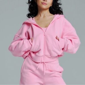 Buffbunny Pink Zip-Up Hoodie
